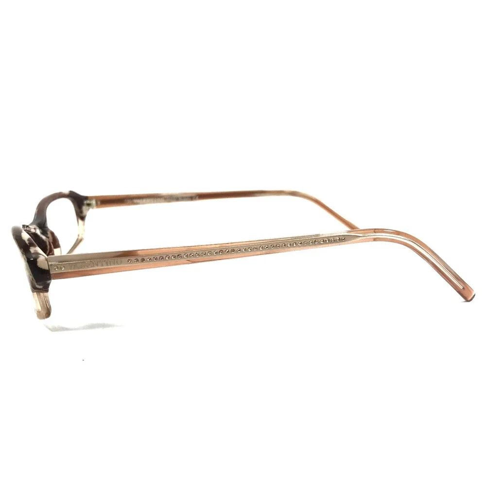 Valentino Eyeglasses Frames 5504/STR 0NDJ Striped Brown Crystals 49-16-135